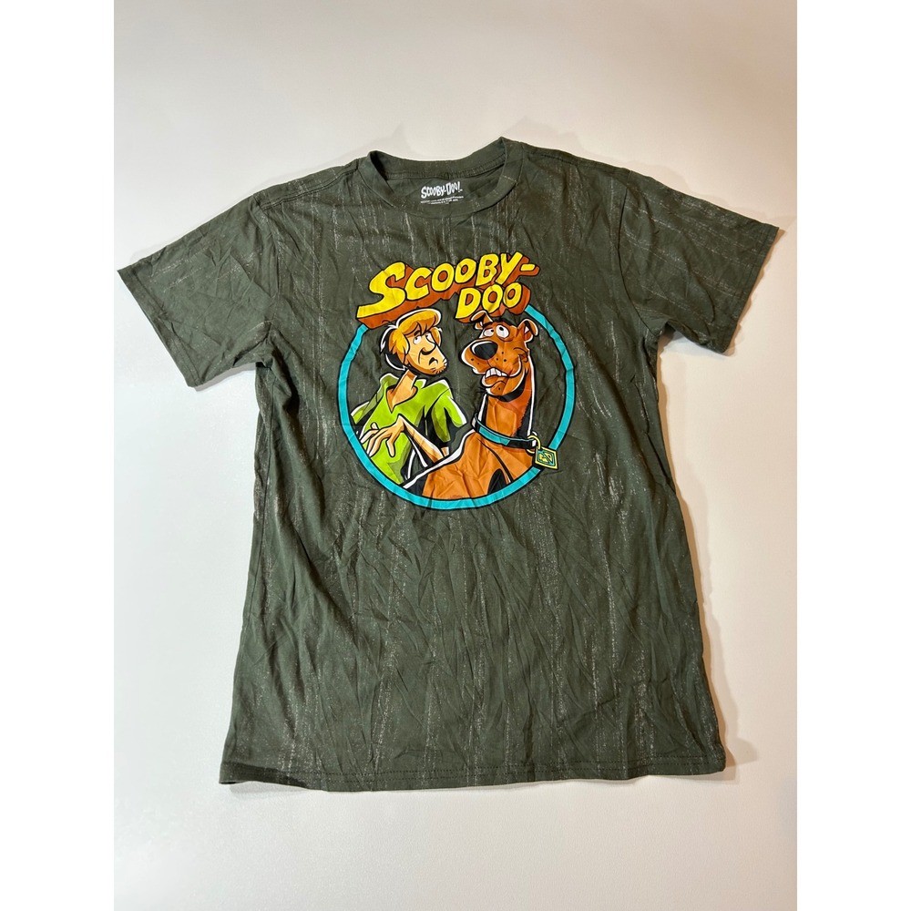 Scooby-Doo Graphic T-Shirt Men's Medium Green Midnight Shaggy Cartoon SDSNC72